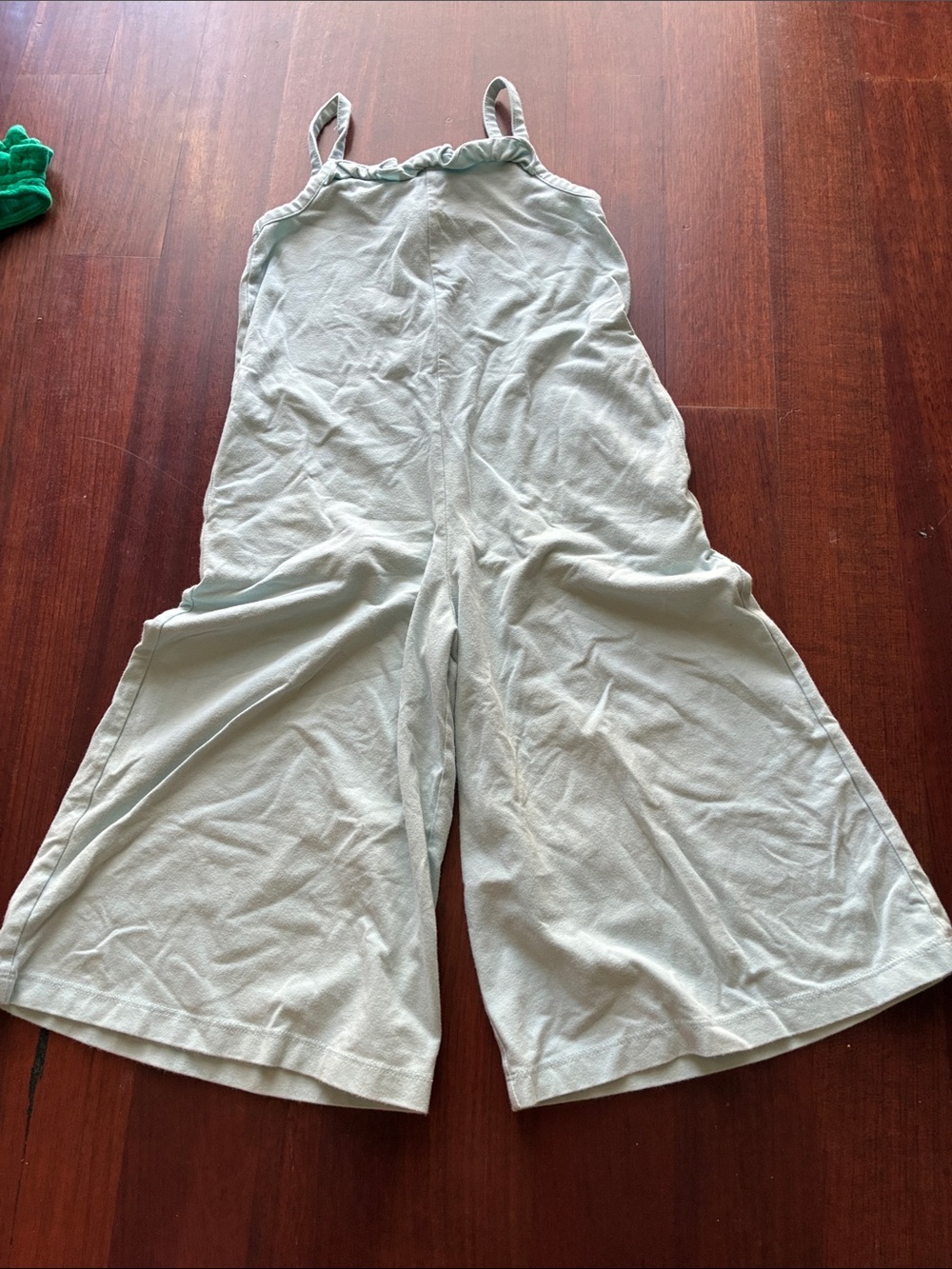 Janie and Jack Light Sage Wide-Leg Romper